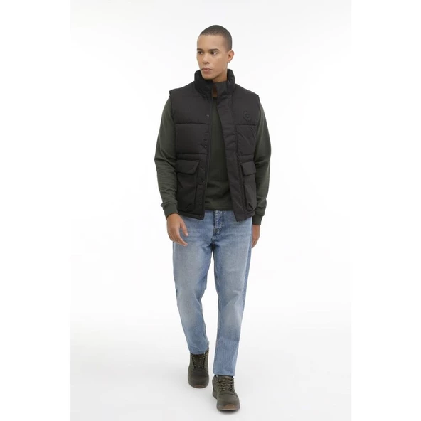 LUMBERJACK ARNOLD 3PR SİYAH COMFORT CASUAL YELEK - 5
