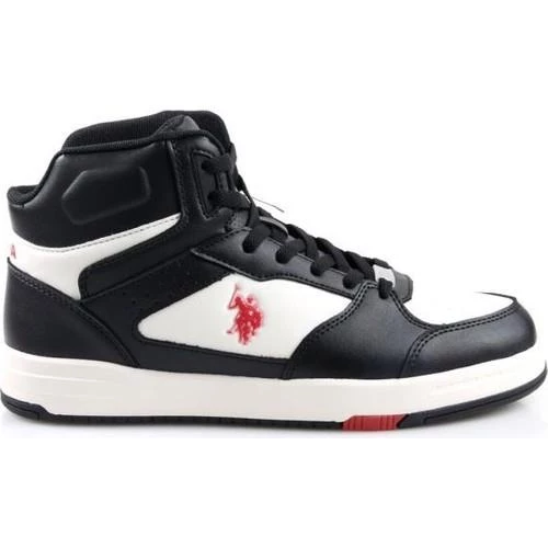 U.S.POLO ASSN PRESTO HI 3PR BEYAZ SİYAH COMFORT CASUAL BOĞAZLI SNEAKER - 3