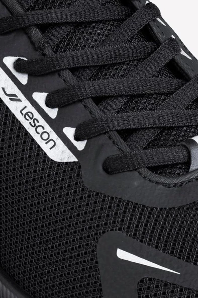 LESCON GYM RUNNER SİYAH COMFORT CASUAL ANATOMİK RAHAT KALIP SNEAKER - Resim 9