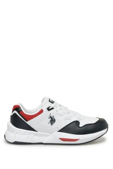 U.S.POLO ASSN VICE 3PR BEYAZ COMFORT CASUAL ANATOMİK GÜNLÜK SPOR AYAKKABI - Resim 3