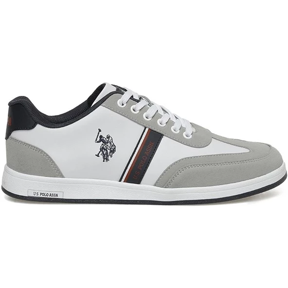 U.S.POLO ASSN.KARES PU 3PR BEYAZ COMFORT CASUAL ANATOMİK SNEAKER - 3