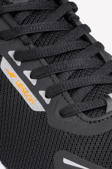 LESCON GYM RUNNER SİYAH TURUNCU  COMFORT CASUAL ANATOMİK UNİSEX SNEAKER - 9