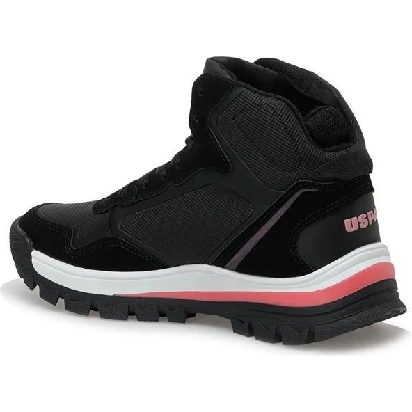 U.S.POLO ASSN SAGAN HI 3PR SİYAH PEMBE COMFORT CASUAL BOĞAZLI GÜNLÜK SPOR AYAKKABISI - 6
