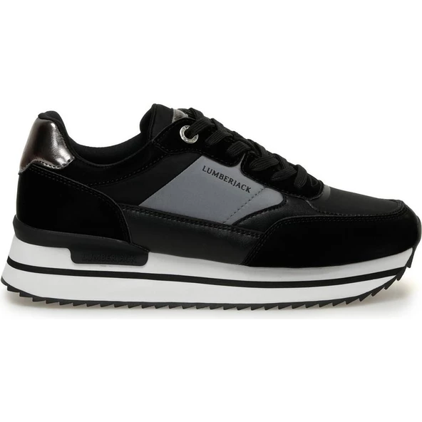 LUMBERJACK CENILA 3FX SİYAH DOLGU TABAN COMFORT CASUAL KADIN SNEAKER - 3