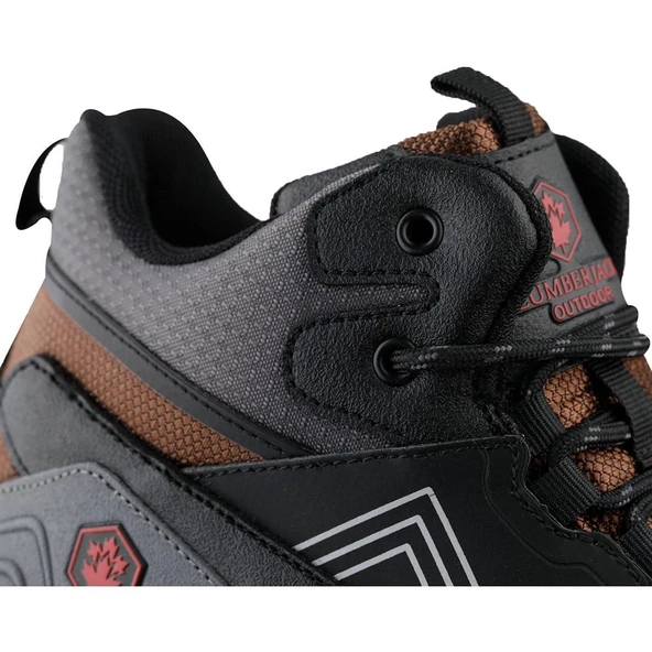 LUMBERJACK BURK 3PR K.GRİ KIRMIZI SU GEÇİRMEZ ERKEK OUTDOOR BOT - 8