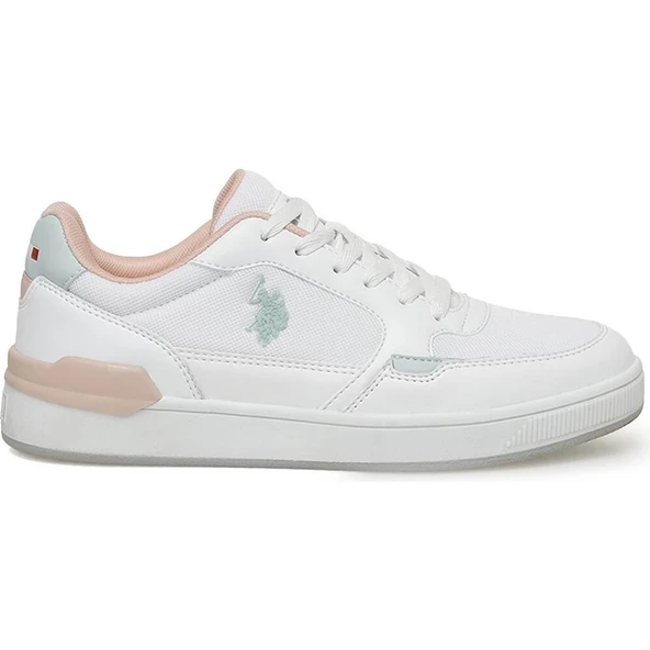 U.S.POLO ASSN PARK 3FX BEYAZ-PUDRA COMFORT CASUAL ANATOMİK SPOR AYAKKABISI - 3