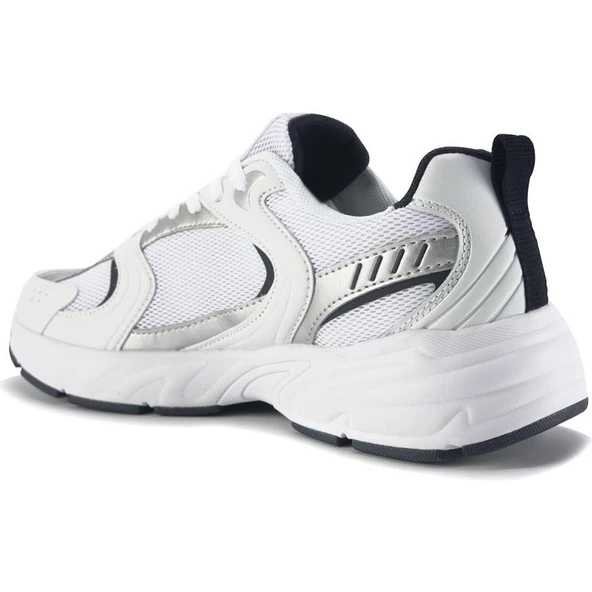LUMBERJACK POL 3FX BEYAZ GRİ COMFORT CASUAL ANATOMİK  KOŞU&YÜRÜYÜŞ SPOR AYAKKABISI - 4