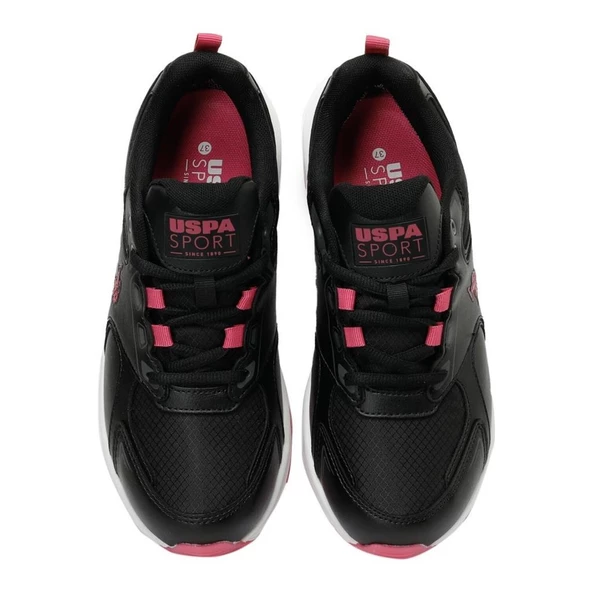 U.S.POLO ASSN LUKA 3PR SİYAH PEMBE COMFORT CASUAL GÜNLÜK SPOR AYAKKABI - Resim 6