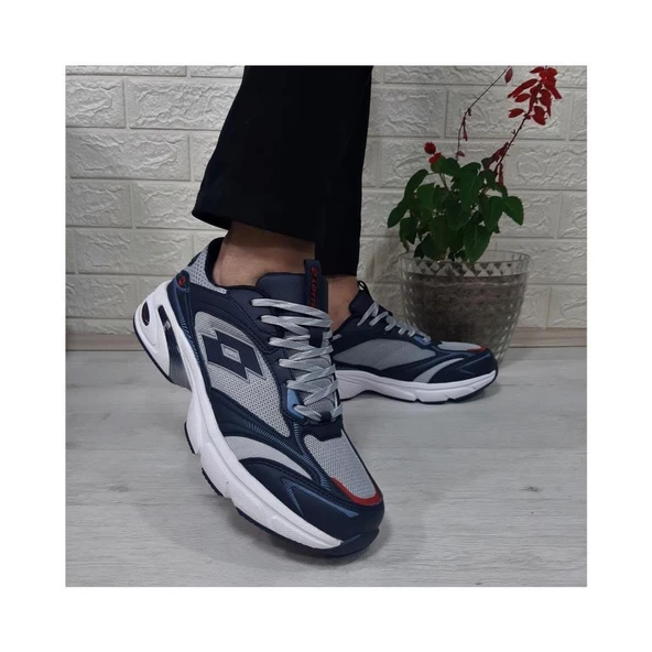 LOTTO HUDSON 3PR LACİ GRİ COMFORT CASUAL ANATOMİK SPOR YÜRÜYÜŞ AYAKKABISI - Resim 7