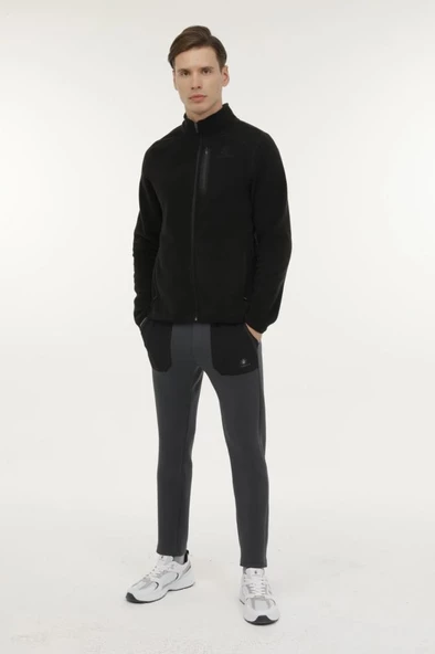 LUMBERJACK NORDIC 3PR SİYAH FERMUARLI CEPLİ POLAR MONT - 8
