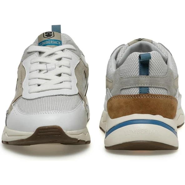 LUMBERJACK KASH 3FX BEYAZ HAKİKİ DERİ ERKEK SPOR AYAKKABI - 5