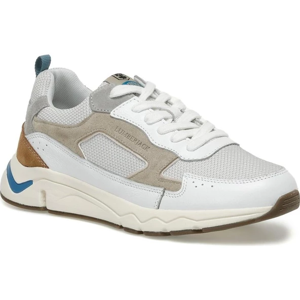 LUMBERJACK KASH 3FX BEYAZ HAKİKİ DERİ ERKEK SPOR AYAKKABI - 2