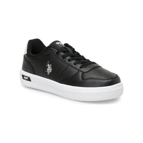 U.S.POLO ASSN ELLIS 3PR SİYAH COMFORT CASUAL ANATOMİK GÜNLÜK SNEKAER SPOR AYAKKABISI