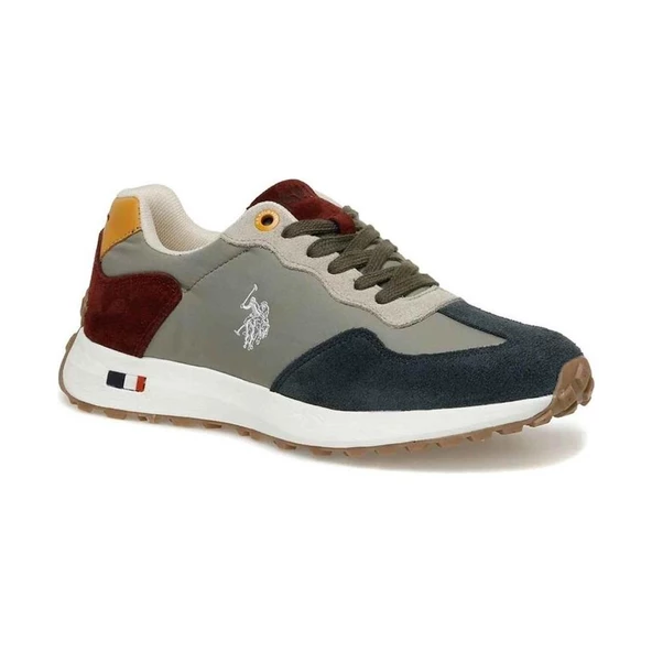 U.S.POLO ASSN COOPER MULTI 3FX OLIVE COMFORT CASUAL GÜNLÜK SPOR AYAKKABISI
