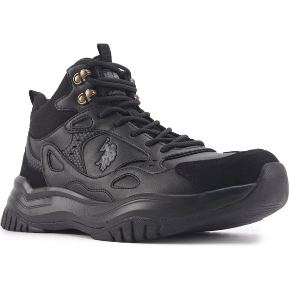 U.S.POLO ASSN MARCEL HI 3PR SİYAH SİYAH COMFORT CASUAL BOGAZLI SPOR BOT - 3
