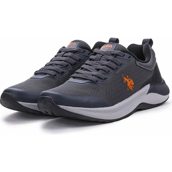 U.S.POLO ASSN TURBO 3PR GRİ COMFORT CASUAL GÜNLÜK SPOR AYAKKABISI - 4