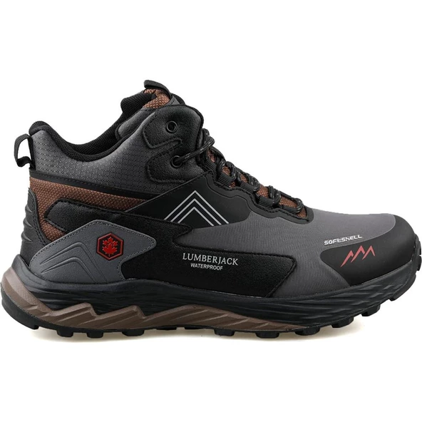 LUMBERJACK BURK 3PR K.GRİ KIRMIZI SU GEÇİRMEZ ERKEK OUTDOOR BOT - 5
