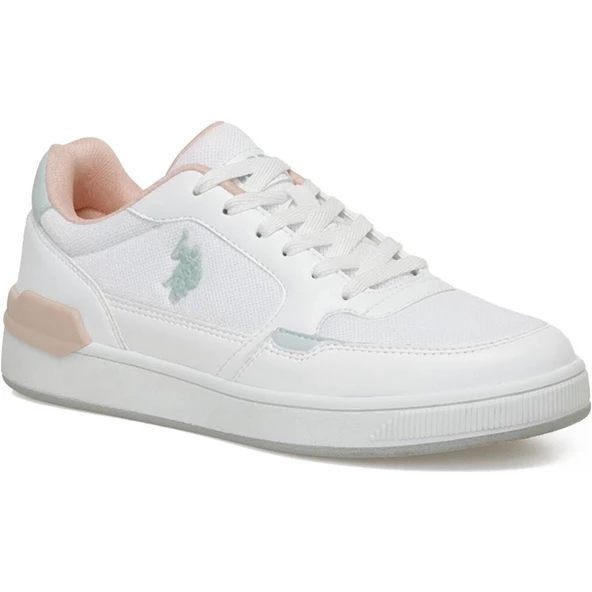 U.S.POLO ASSN PARK 3FX BEYAZ-PUDRA COMFORT CASUAL ANATOMİK SPOR AYAKKABISI - 4
