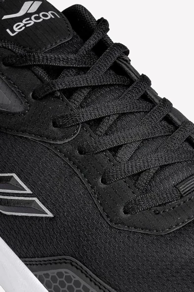 LESCON STREET RUNNER SİYAH COMFORT CASUAL ANATOMİK GÜNLÜK SPOR AYAKKABISI - Resim 8