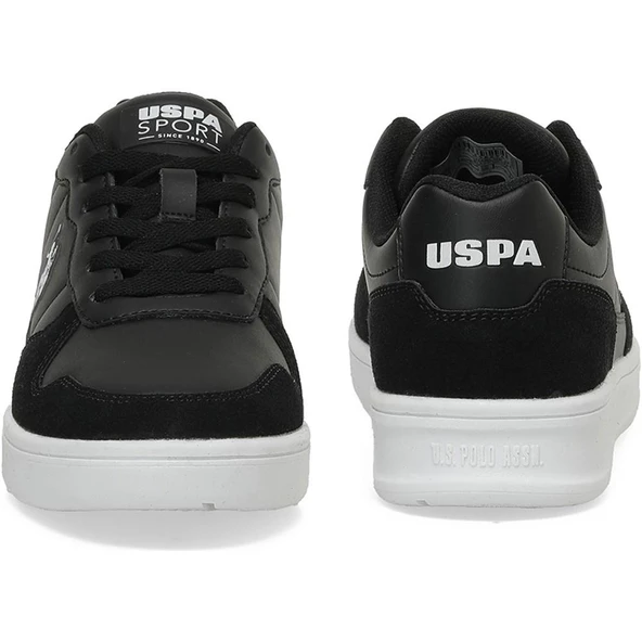 U.S.POLO ASSN CHARLIZE 4FX SİYAH BEYAZ COMFORT CASUAL GÜNLÜK SPOR AYAKKABISI - 4