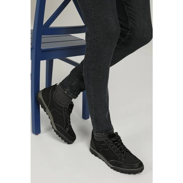 DOCKERS 217111 3PR SİYAH HAKİKİ DERİ SUYA DAYANIKLI GÜNLÜK AYAKKABI - 4