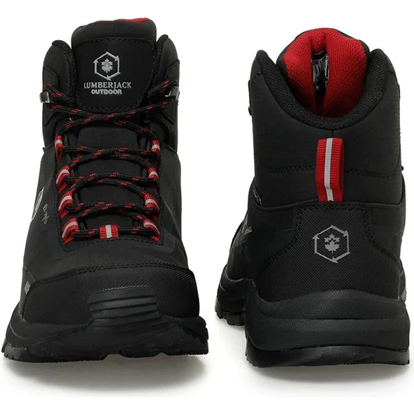 LUMBERJACK ECO HI 3PR SU GEÇİRMEZ WATERPROFF SİYAH KIRMIZI ERKEK OUTDOOR AYAKKABISI - Resim 6