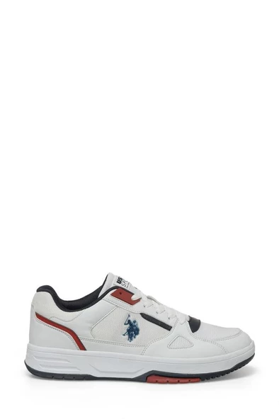 U.S.POLO ASSN MYSTERIO 4FX BEYAZ LACİ KIRMIZI COMFORT CASUAL SPOR AYAKKABISI - Resim 3