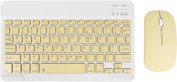 Tüm Cihazlara Uyumlu Kablosuz Bluetooth Klavye ve Mause Seti Tablet Telefon iPad Samsung Galaxy Honor Redmi Lenovo - 6