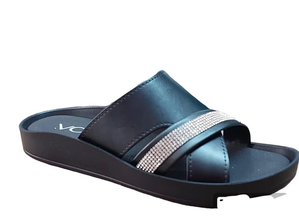 VOGA 1500 124 SİYAH TAŞLI COMFORT CASUAL ANATOMİK TERLİK - 2