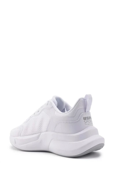 U.S.POLO ASSN WILLY 4FX BEYAZ COMFORT CASUAL ANATOMİK SPOR AYAKKABISI - 4