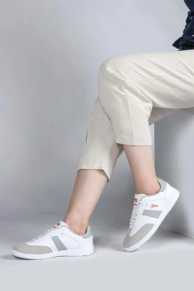 JUMP 29967 BEYAZ GRİ comfort casual anatomik spor ayakkabısı - 8