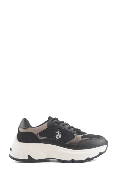 U.S.POLO ASSN.VIAVAI 4PR SİYAH COMFORT CASUAL ANATOMİK SPOR AYAKKABISI - Resim 2