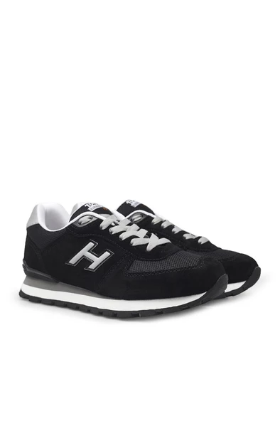 HAMMER JACK 19250 HAKİKİ DERİ SİYAH-GRİ COMFORT CASUAL SPOR AYAKKABI