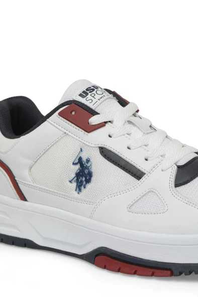 U.S.POLO ASSN MYSTERIO 4FX BEYAZ LACİ KIRMIZI COMFORT CASUAL SPOR AYAKKABISI - Resim 9