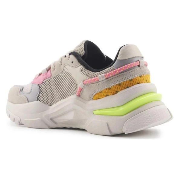 U.S.POLO VINCENT 4FX BEJ PEMBE SARI COMFORT CASUAL ANATOMİK SPOR AYAKKABISI - 3