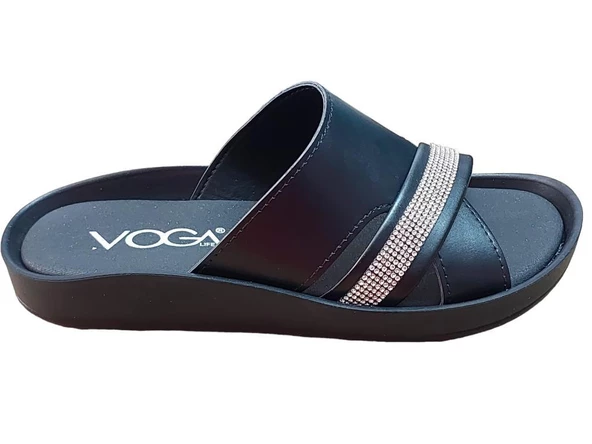 VOGA 1500 124 SİYAH TAŞLI COMFORT CASUAL ANATOMİK TERLİK - 3
