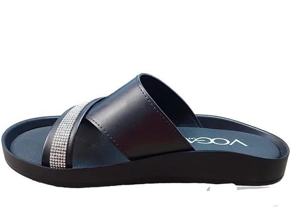 VOGA 1500 124 SİYAH TAŞLI COMFORT CASUAL ANATOMİK TERLİK - 4