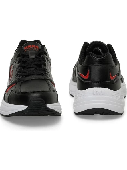 U.S.POLO ASSN.FELIX 4PR SİYAH KIRMIZI COMFORT CASUAL SPOR AYAKKABISI - 6