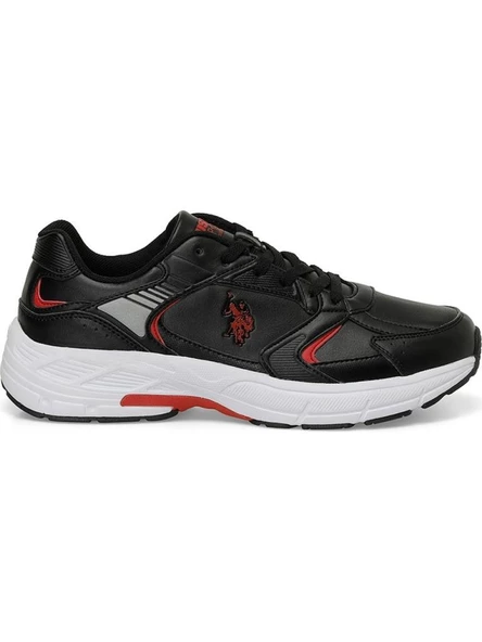 U.S.POLO ASSN.FELIX 4PR SİYAH KIRMIZI COMFORT CASUAL SPOR AYAKKABISI - 3