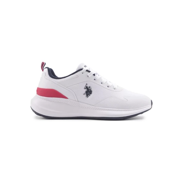 U.S.POLO ASSN ATLANTIC 4FX BEYAZ LACİVERT COMFORT CASUAL ANATOMİK SPOR AYAKKABISI