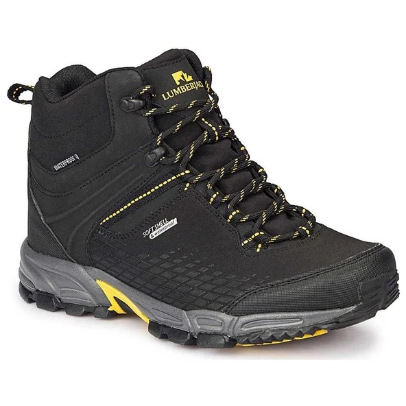 LUMBERJACK FLAKE HI G 3PR SİYAH SARI  SU GEÇİRMEZ WATERPROFF OUTDOOR BOT - 7