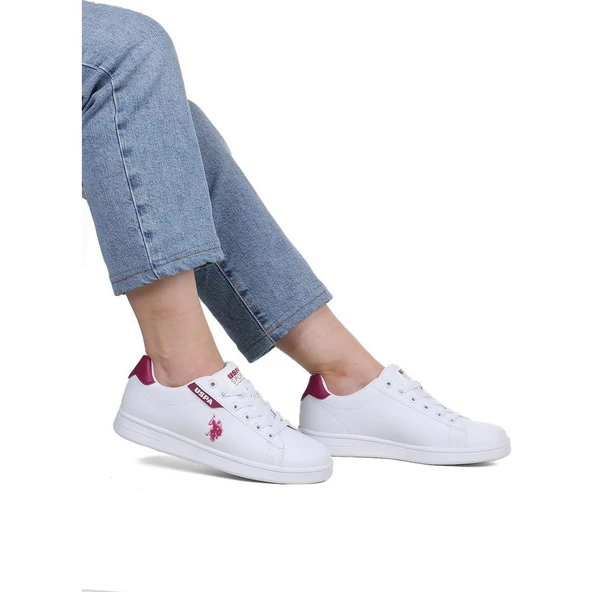 U.S.POLO ASSN COSTA 4FX BEYAZ BORDO COMFORT CASUAL ANATOMİK SNEAKER - 9