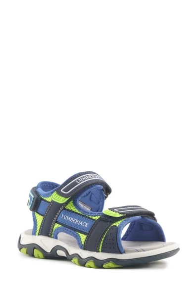 LUMBERJACK LOTEN 4FX MAVİ YEŞİL COMFORT CASUAL ANATOMİK UNİSEX SANDALET - 2