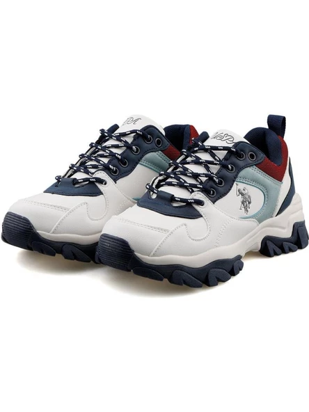 U.S.POLO ASSN TRACKY 4PR BEYAZ MAVİ ANATOMİK COMFORT CASUAL SPOR AYAKKABISI - 6