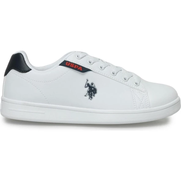 U.S.POLO ASSN.COSTA 4FX BEYAZ LACİVERT KIRMIZI COMFORT CASUAL ANATOMİK SPOR AYAKKABISI - 3