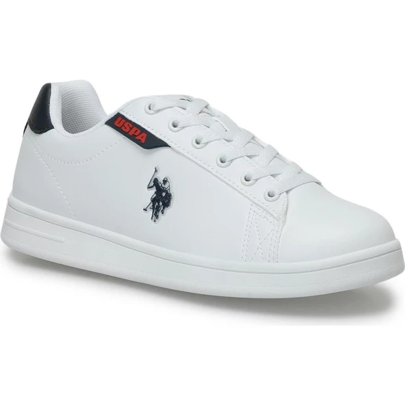 U.S.POLO ASSN.COSTA 4FX BEYAZ LACİVERT KIRMIZI COMFORT CASUAL ANATOMİK SPOR AYAKKABISI