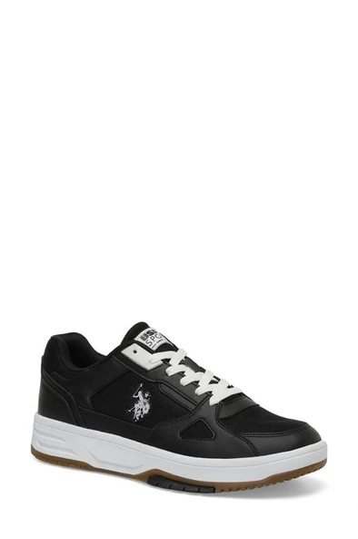 U.S.POLO ASSN MYSTERIO 4FX SİYAH BEYAZ COMFORT CASUAL ANATOMİK SPOR AYAKKABI - Resim 2