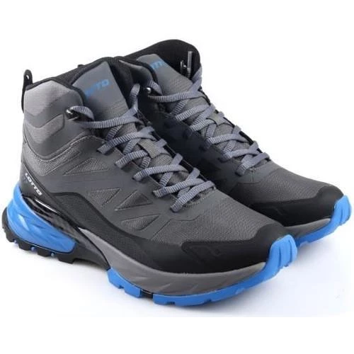 LOTTO HUNTER HI 3PR GRİ MAVİ SU GEÇİRMEZ WATERPROFF OUTDOOR BOT AYAKKABI - 3