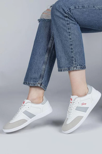 JUMP 29967 BEYAZ GRİ comfort casual anatomik spor ayakkabısı - 5