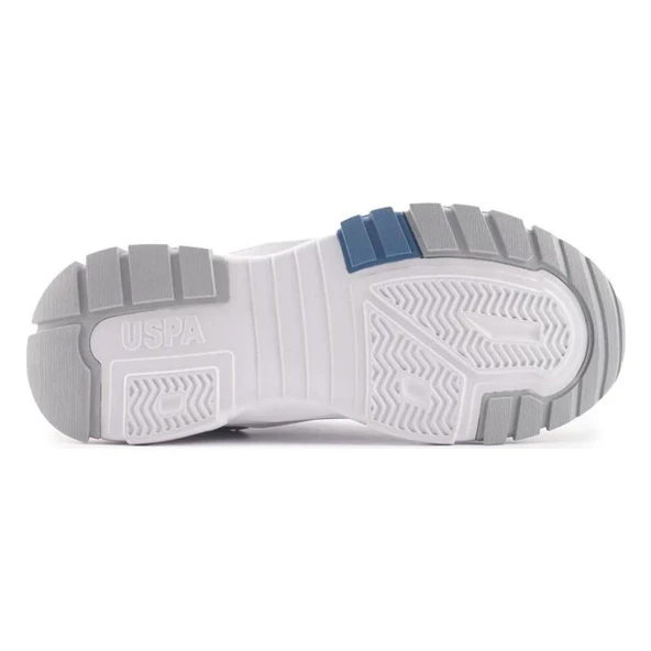 U.S.POLO ASSN VINCENT GRİ TURUNCU MAVİ COMFORT CASUAL SPOR AYAKKABISI - Resim 6